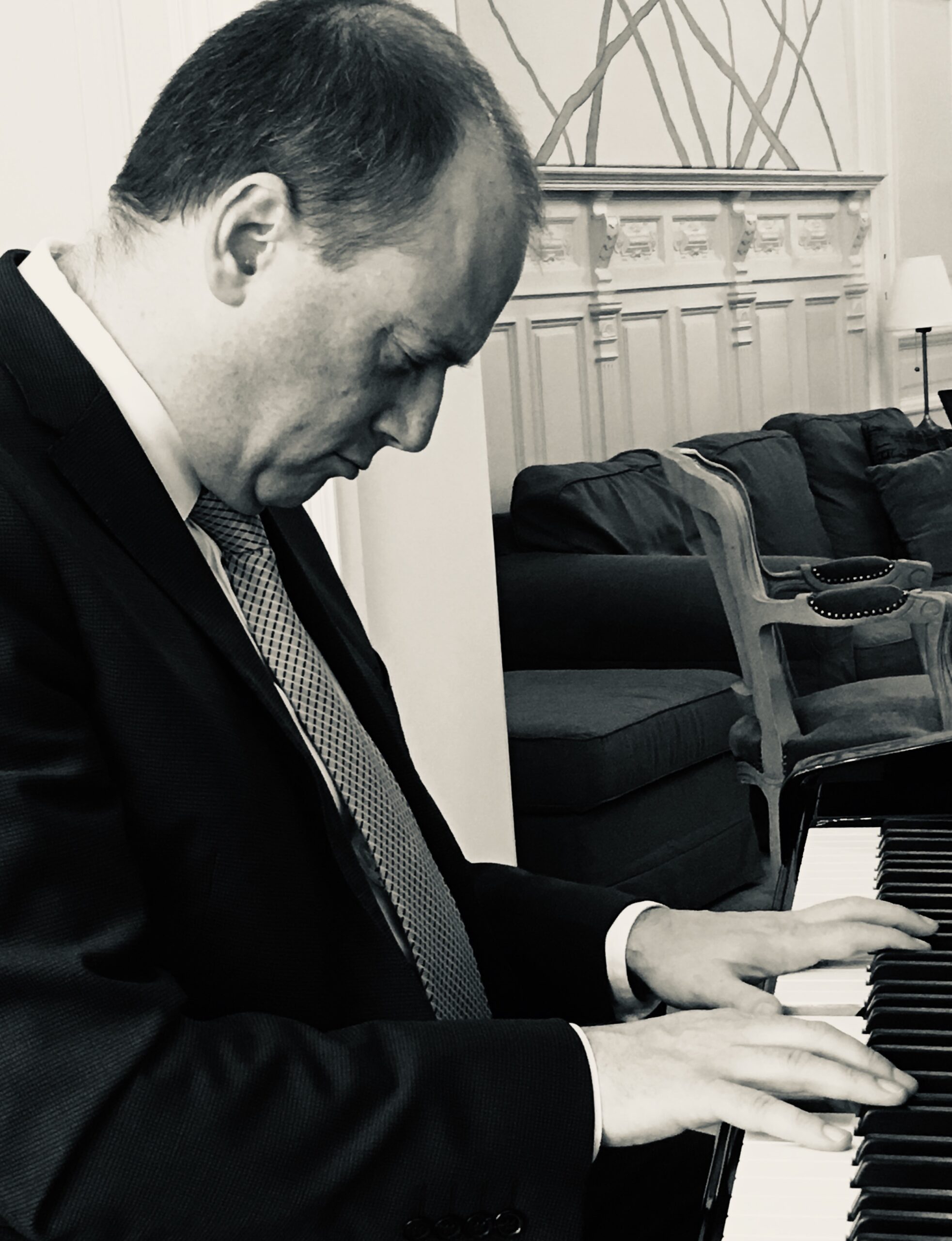 Daniel playing the piano